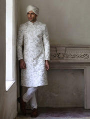 Designer Men Simple Sherwani Wedding Groom Dress