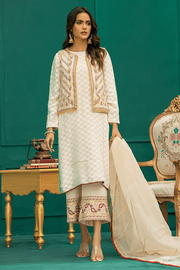 Designer Pakistani Eid Dresses in White Kameez Salwar