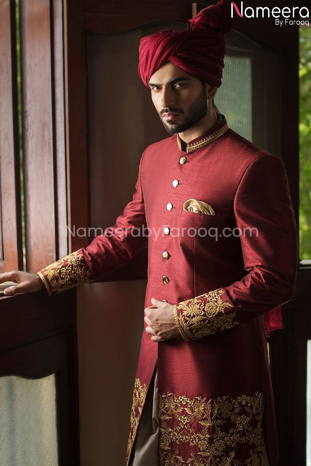 Designer Pakistani Sherwani for Men's Online 2021