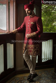 Designer Pakistani Sherwani for Men's Online 2021 Overall look