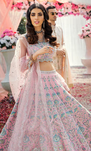 Designer Pink Bridal Wear for Wedding Close Up