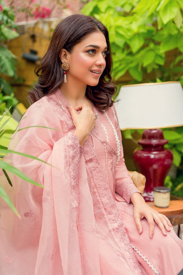 Designer Raw Silk Pink Salwar Kameez Pakistani Party Dresses 2022