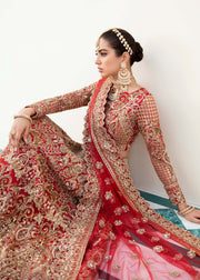 Designer Red Golden Lehenga Choli for Indian Bridal Wear 2022