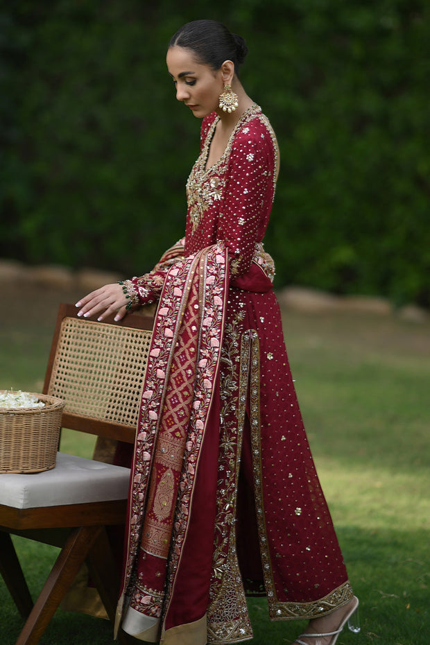 Designer Red Long Kameez Salwar for Indian Wedding Wear 2022