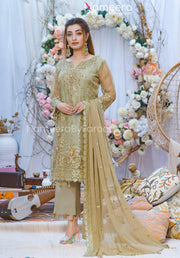 Designer Salwar Kameez in Golden Color