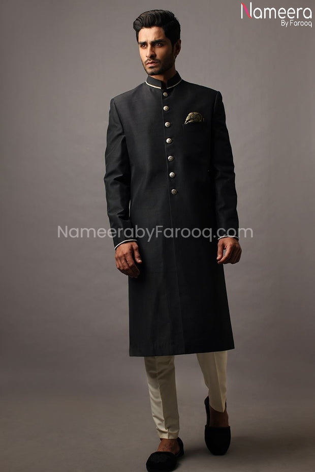 Plain sherwani shop