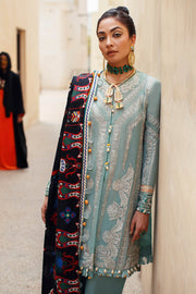 Designer Sky Blue Salwar Kameez for Pakistani Eid Dress 2022