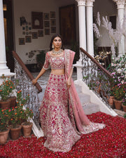 Designer Wedding Dark Red Indian Bridal Dress