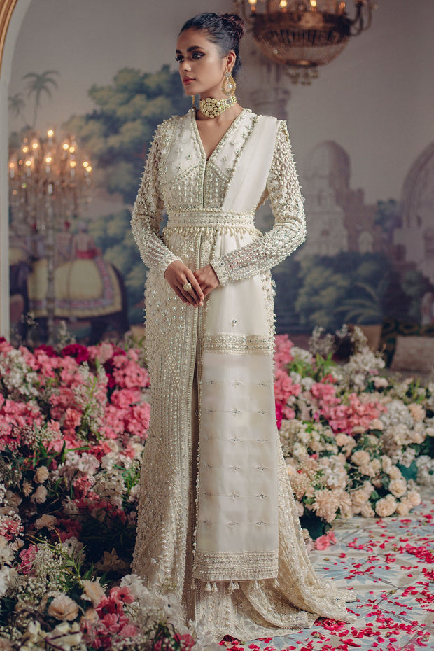 Designer White Bridal Lehenga Gown for Indian Bridal wear 2022