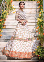 Designer White Lehenga Choli Bridal Dress 2022