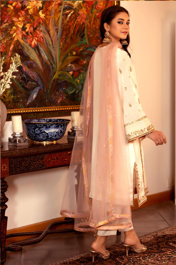 Designer White Salwar Kameez Pakistani Eid Dresses 2022