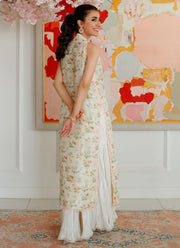 Designer White Salwar with Long Kameez Pakistani Party Dress 2022