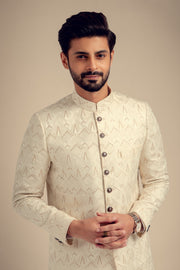 Designer White Sherwani for Groom 2022