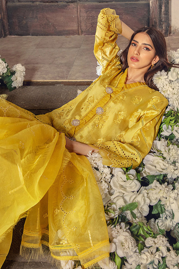 Designer Yellow Colour Salwar Kameez Pakistani Party Dress2022