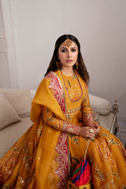 Designer Yellow Pishwas Dress