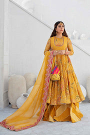Designer Yellow Pishwas Dress for Indian Wedding Wear 2022