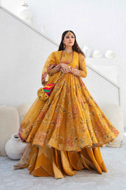 Designer Yellow Pishwas Dress for Indian Wedding Wear