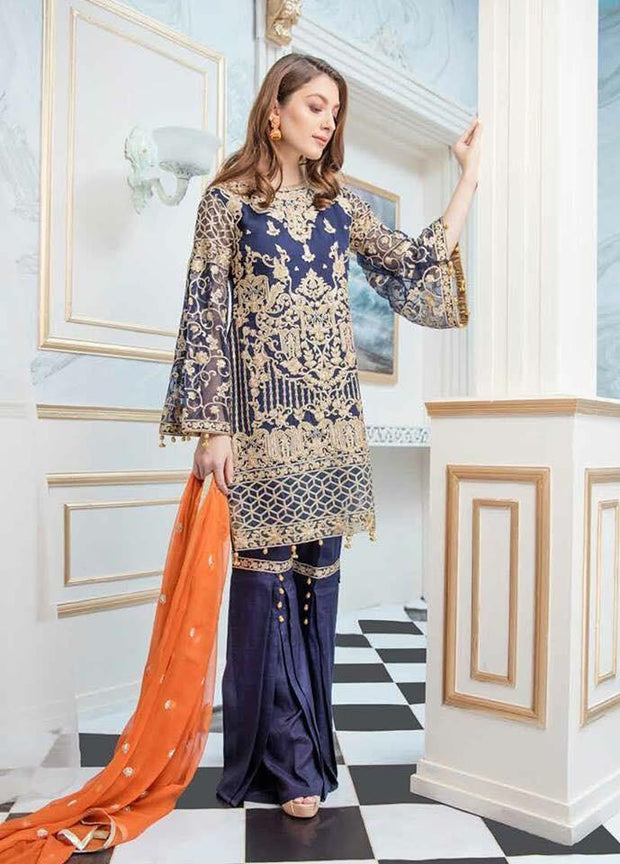 Designer Party Wear Dress Suit Maryum N Maira | Sequance & Tilla