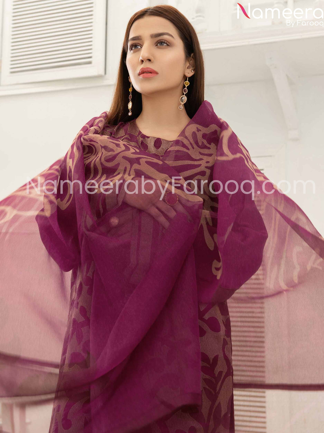 Designer purple dress online
