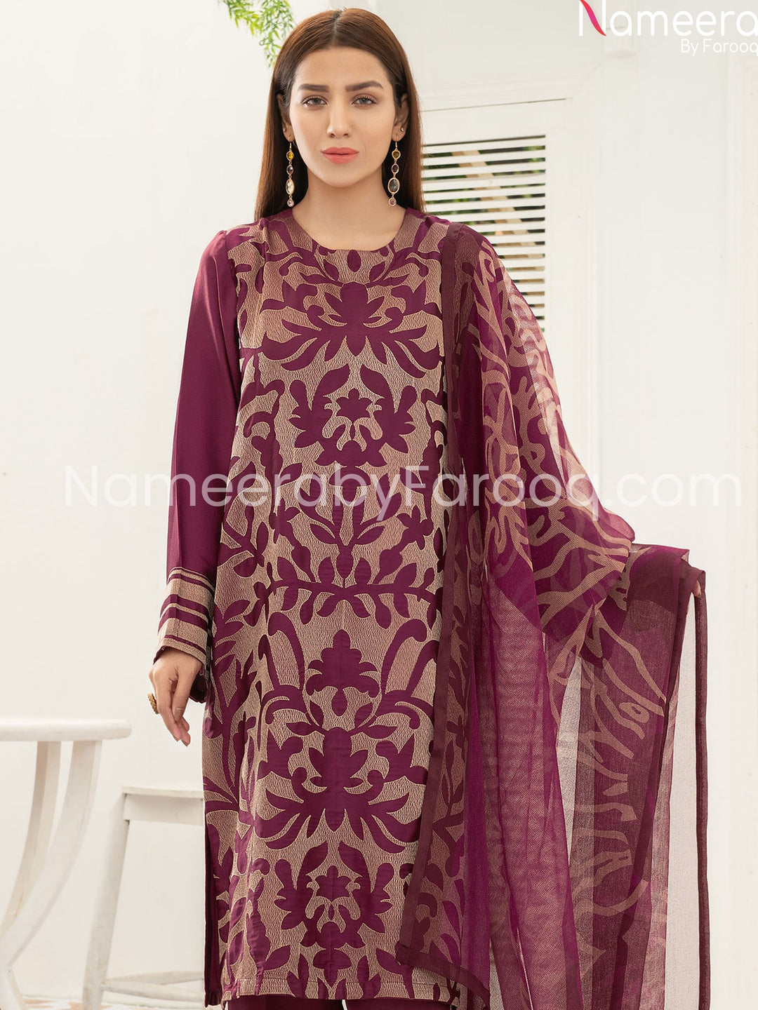 Designer purple dress