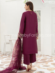 Designer eid purple dress