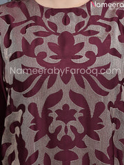 Designer purple dress neck