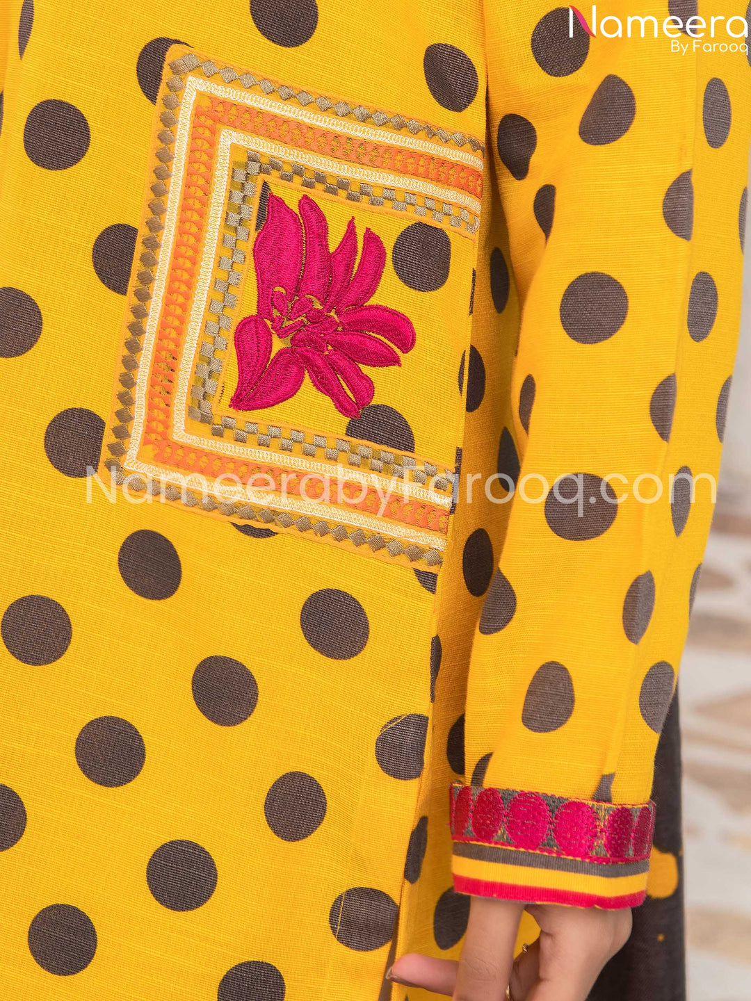 Designer yellow printed suit online 2021