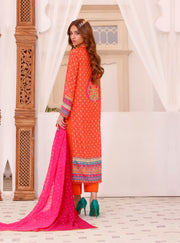 Digitally Printed Kameez Trouser and Dupatta Pakistani Eid Dress