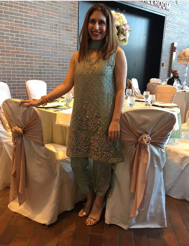 Beutifull wedding party light pistachio color Model # P 905