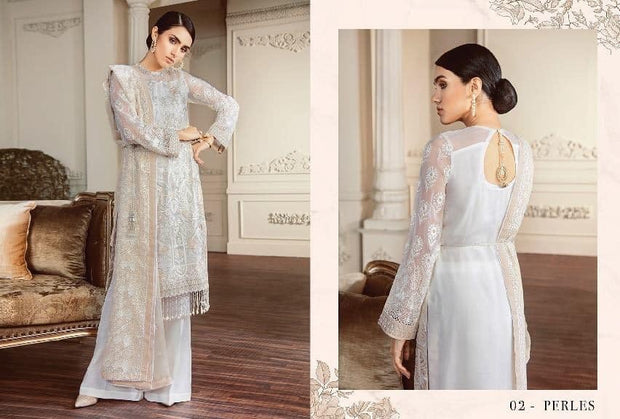 Stylish Designer Dress In Light Gray Color.Work Embellished With Tilla Embroidery,Sequance And Hand Work.