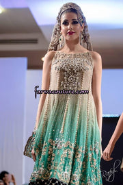 Pakistani Mehndi Dress by Zainab Chotani Model# M 1657