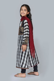 Eid Outfit for Kids in Check Print #N9017