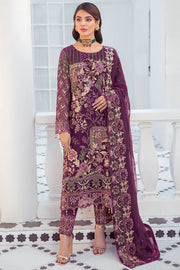 Elegant Designer Kameez Salwar in Purple Shade