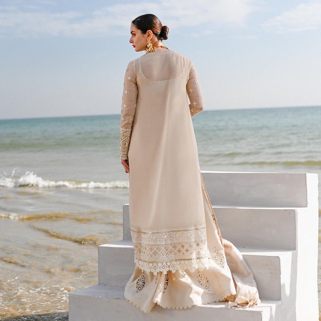 Elegant Embroidered Pakistani Eid Dress in Kameez Trouser Style