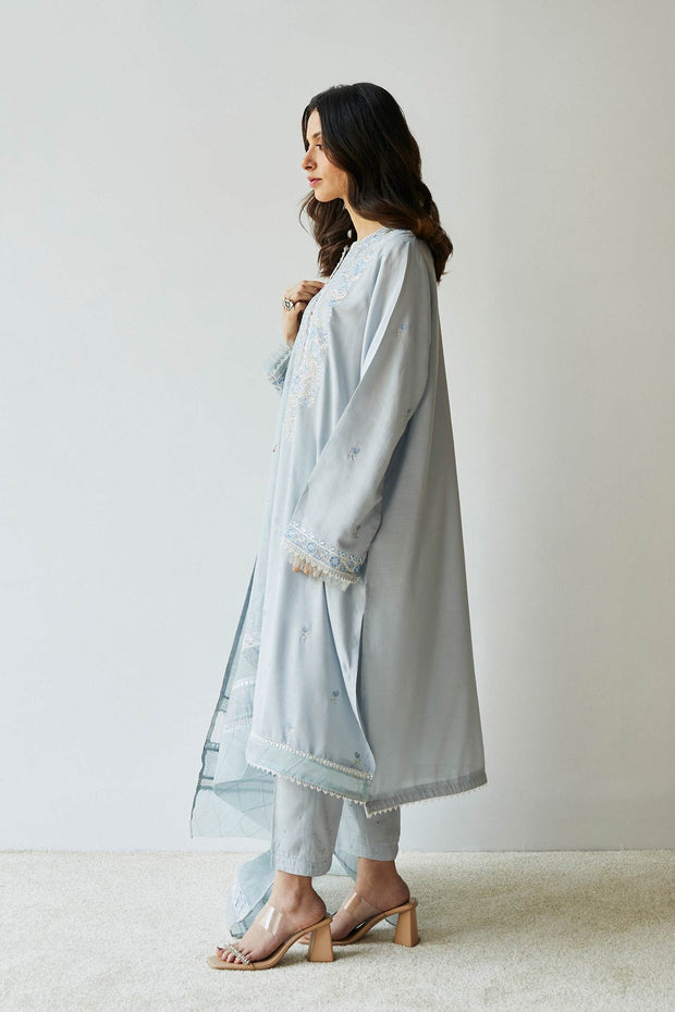 Elegant Embroidered Pakistani Salwar Kameez Suit with Dupatta
