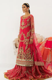 Elegant Embroidered Pink Lehenga Kameez Pakistani Wedding Dress