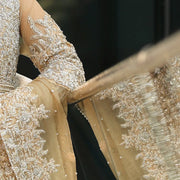 Elegant Golden Bridal Dress Pakistani