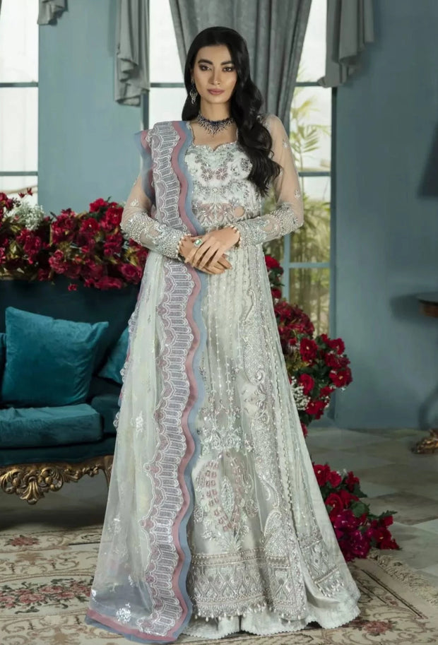 Elegant Grey Dress Pakistani in Sharara Kameez Style