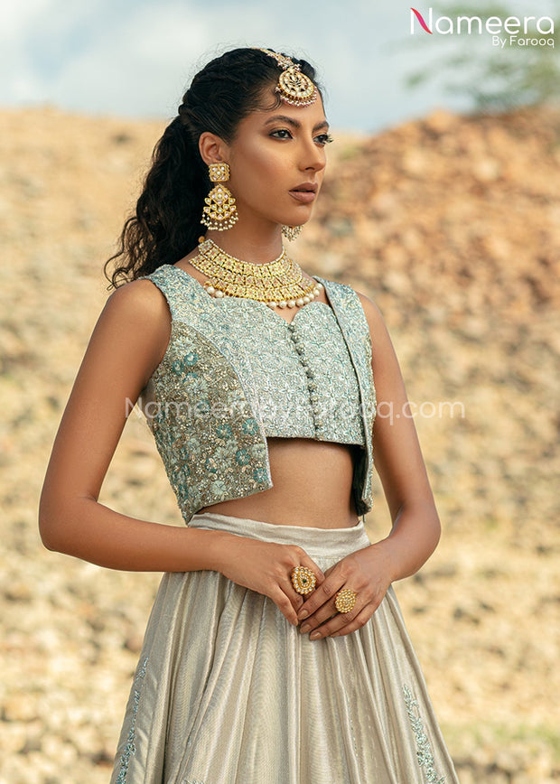 Elegant Indian Bridal Lehenga with Choli and Dupatta