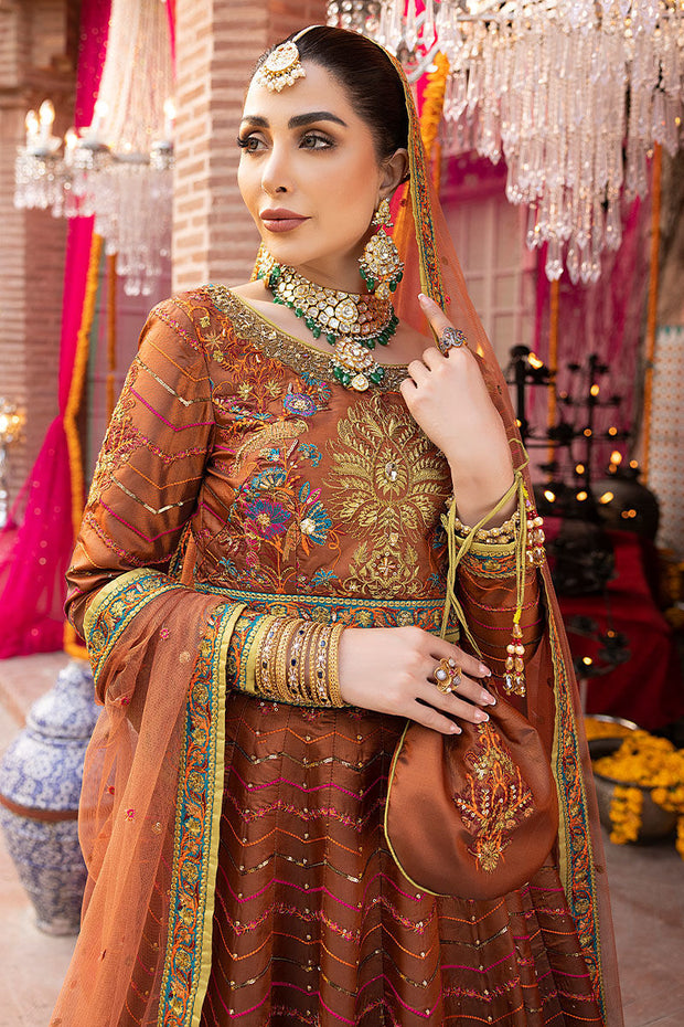 Elegant Indian Bridal Wear in Embroidered Lehenga Choli Style