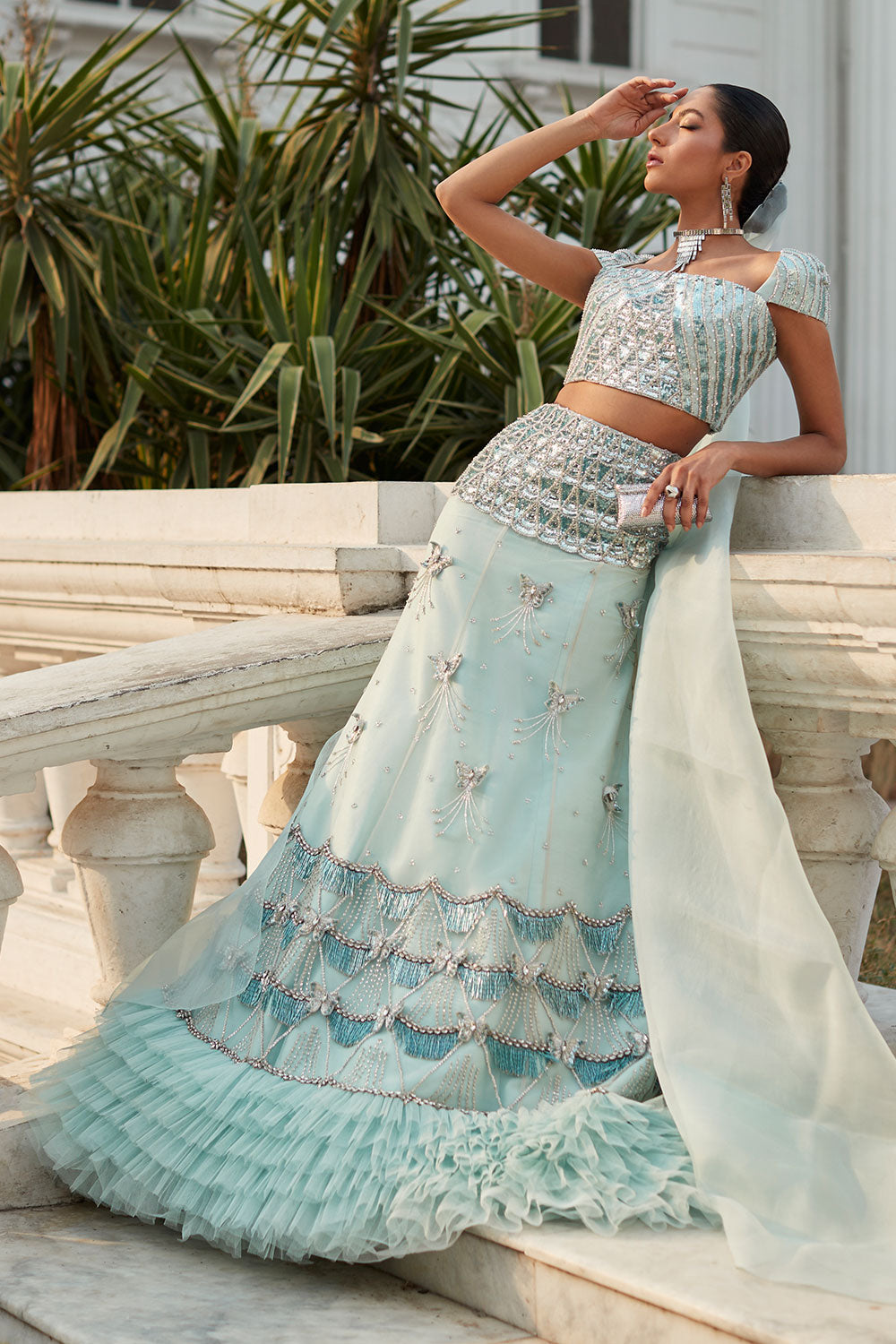 Elegant Indian Wedding Dress in Lehenga Choli Style Online
