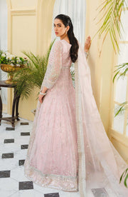 Elegant Long Frock Pakistani in Soft Pink Shade Latest