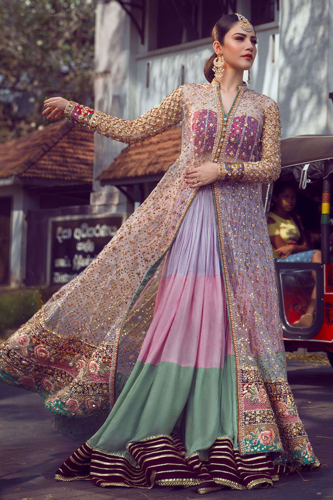 Elegant Multi Color Bridal Lehnga for Wedding