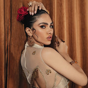 Elegant Pakistani Bridal Dress in Shirt and Lehenga Style