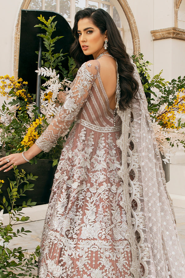 Elegant Pakistani Bridal Gown with Dupatta Dress