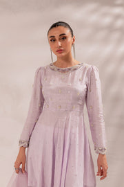 Elegant Pakistani Eid Dress in Lilac Gharara and Peplum Style