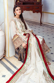 Elegant Pakistani Embroidered Salwar Kameez and Dupatta Dress