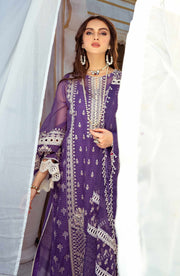 Elegant Pakistani Fancy Purple Salwar Kameez and Dupatta Suit