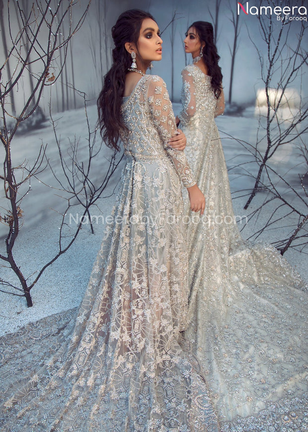 Elegant Pakistani Long Tail Maxi for Walima 2021 BB215
