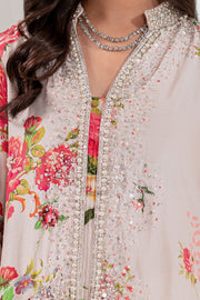 Elegant Pakistani Party Dress in Premium Raw Silk Kaftaan Style